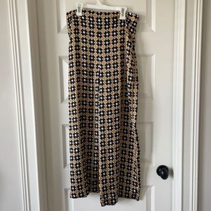 Zara cropped wide leg pant size large